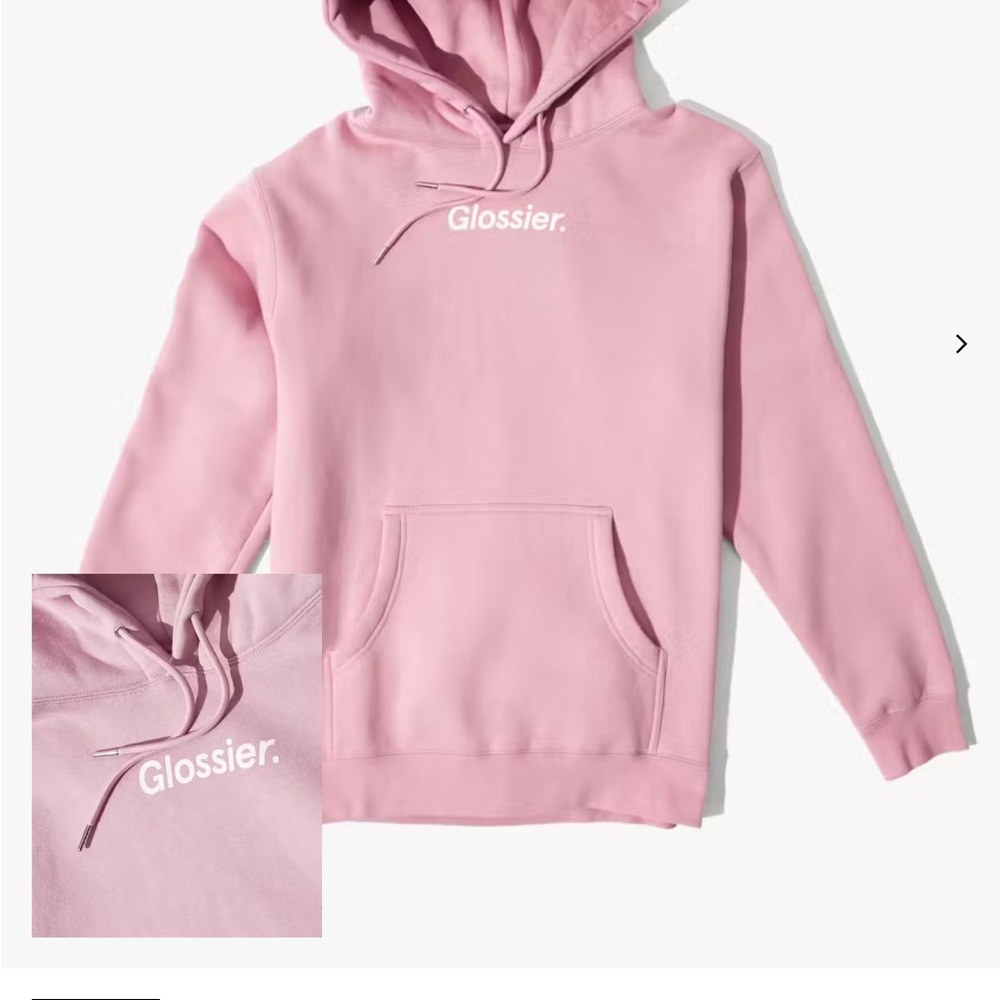 Glossier Soft Pink Sweatshirt